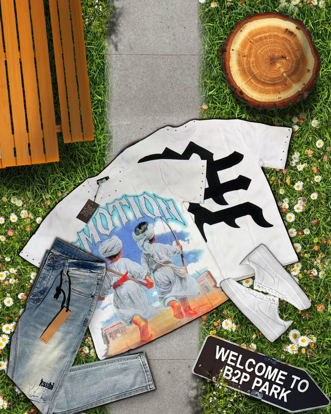 Mixed Emotion “Angel duo” Tee